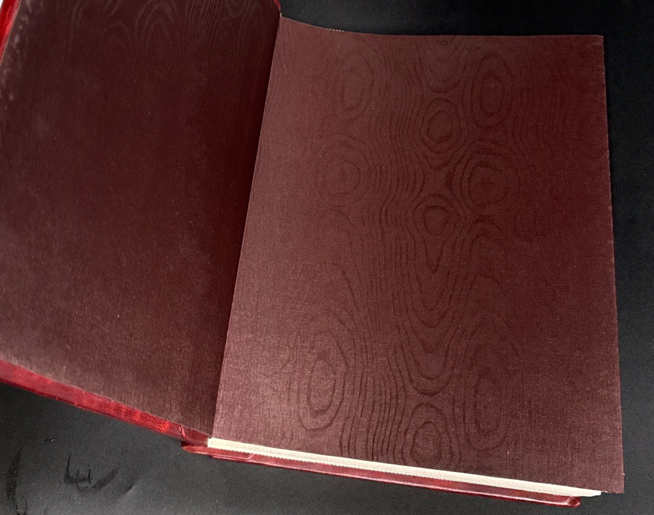 Vtg Three Graces Leather Journal Scrapbook Handmade in Italy 12 “x 9” #2613