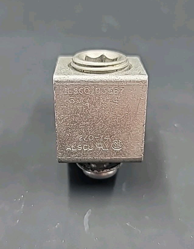 Lot of Four (4) ILSCO D3567 300MCM-4 2/0-14 AL9CU MECHANICAL LUG