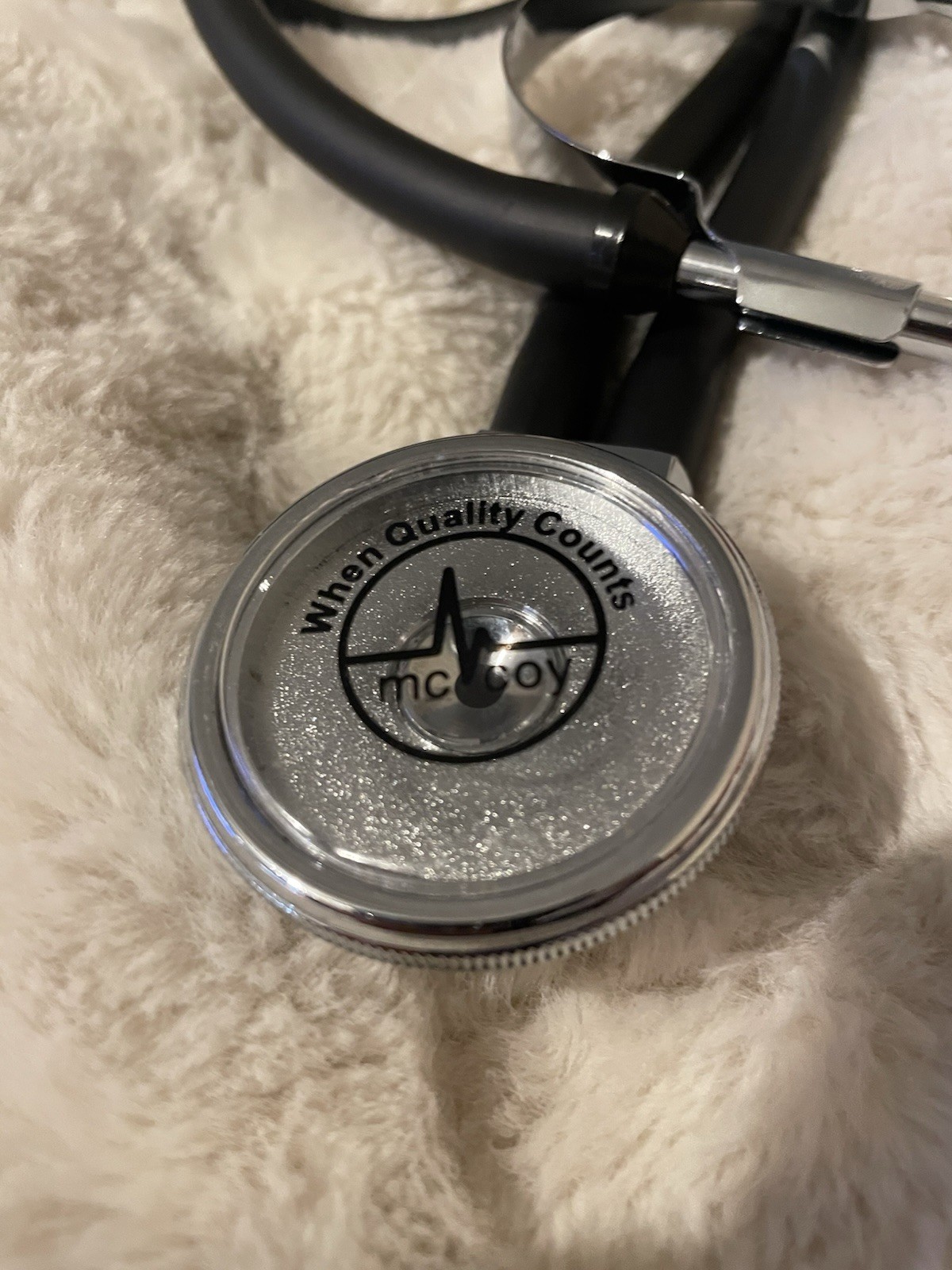 McCoy Single Head Acoustic Stethoscope Black