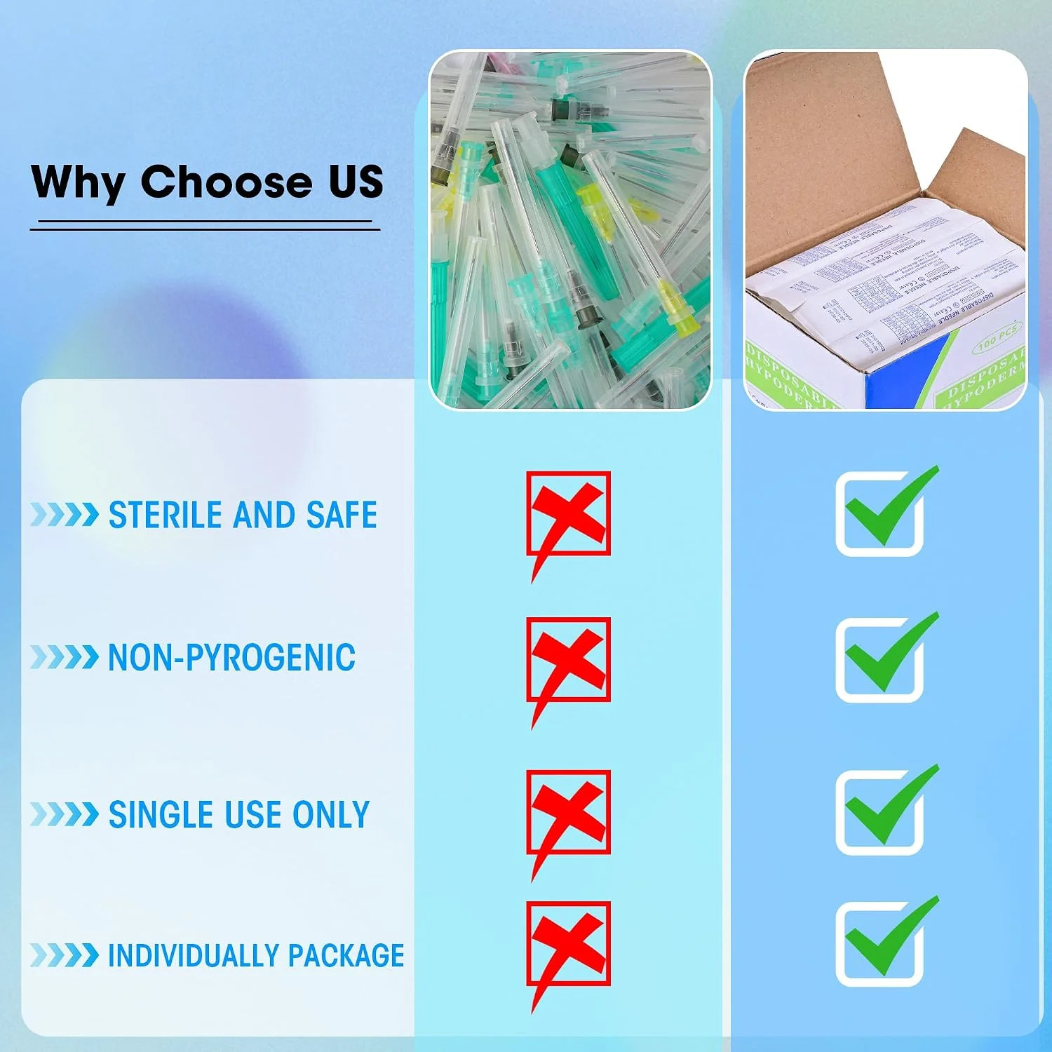100 Pack 18 Gauge Dispensing Needles – Durable & Versatile Solutions