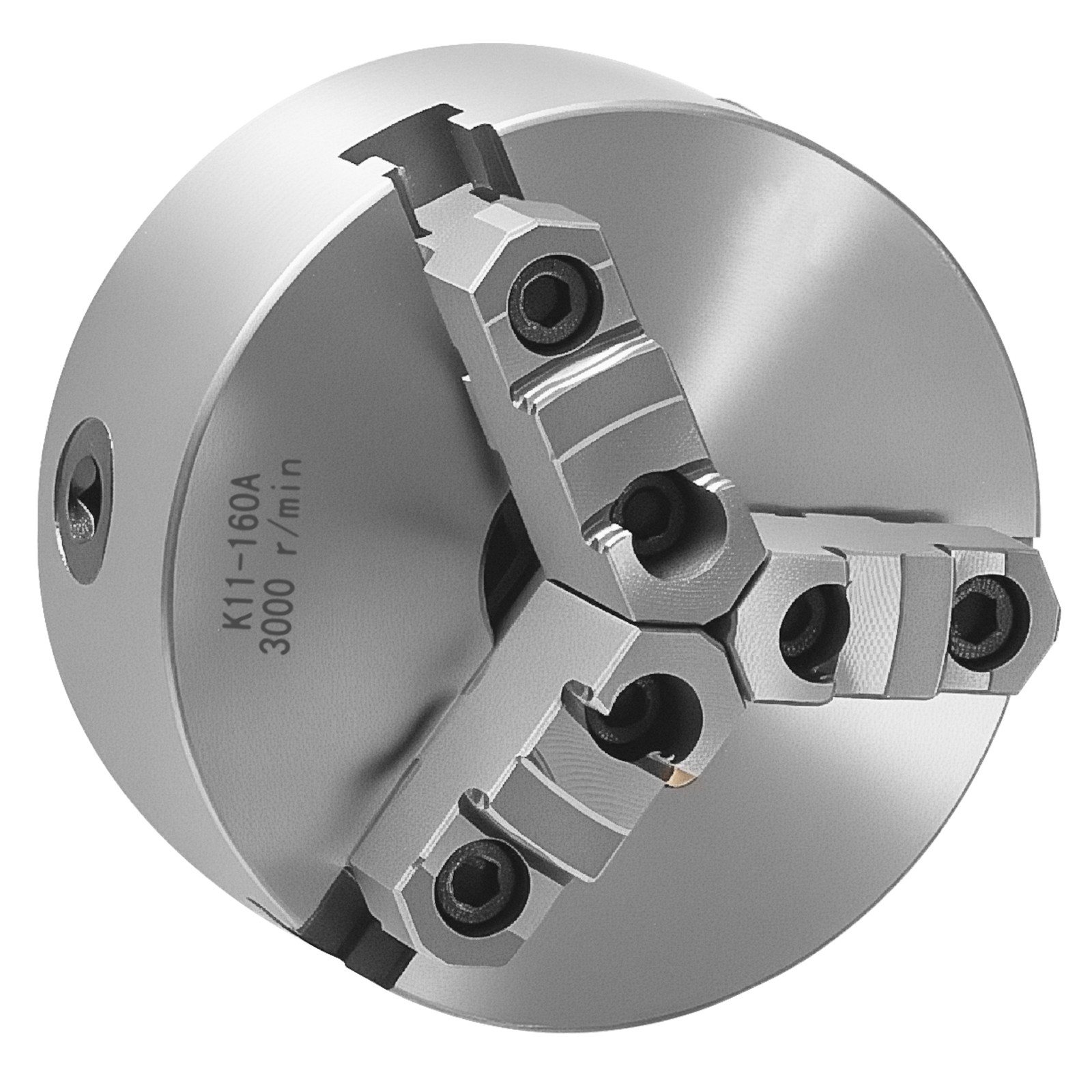 6 Inch 3-Jaw Self-Centering Lathe Chuck with 1 1/2 in-8 Threaded Backing Plate