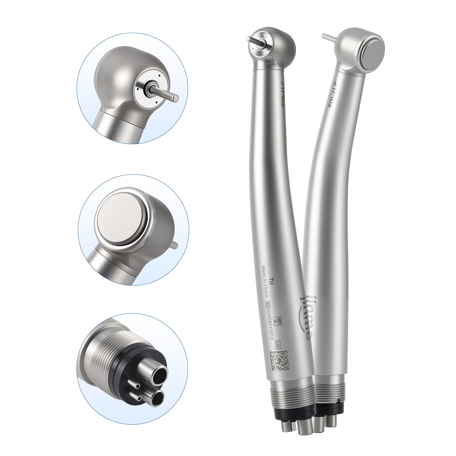 Jinme Dental High-speed Air Turbine 4-hole Couple w/ NSK KAVO Woodpecker Motors