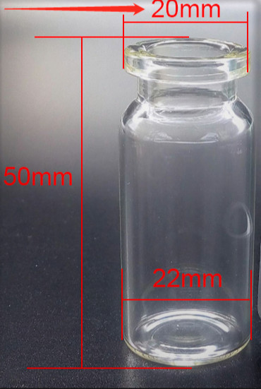 (900PCS) 10ml Tall Sample Vials Clear Glass Bottle 20mm Crimp Top Headspace J2