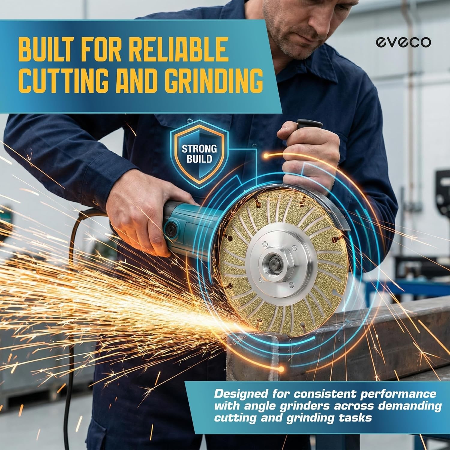 Angle Grinder Electroplated Diamond Cutting Wheel – (4~5) Inch Grinding Disc