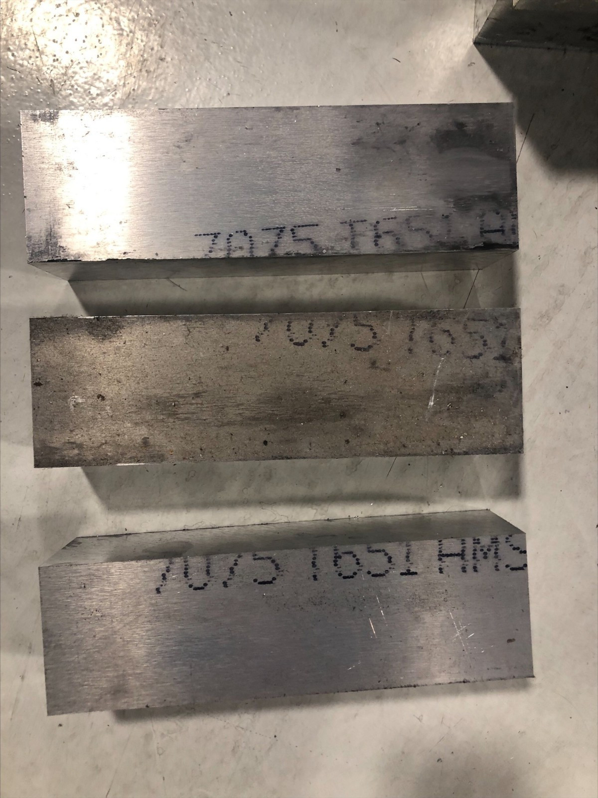 7075 T6 Aluminum Billet Stock 10 x 2.5 x 3