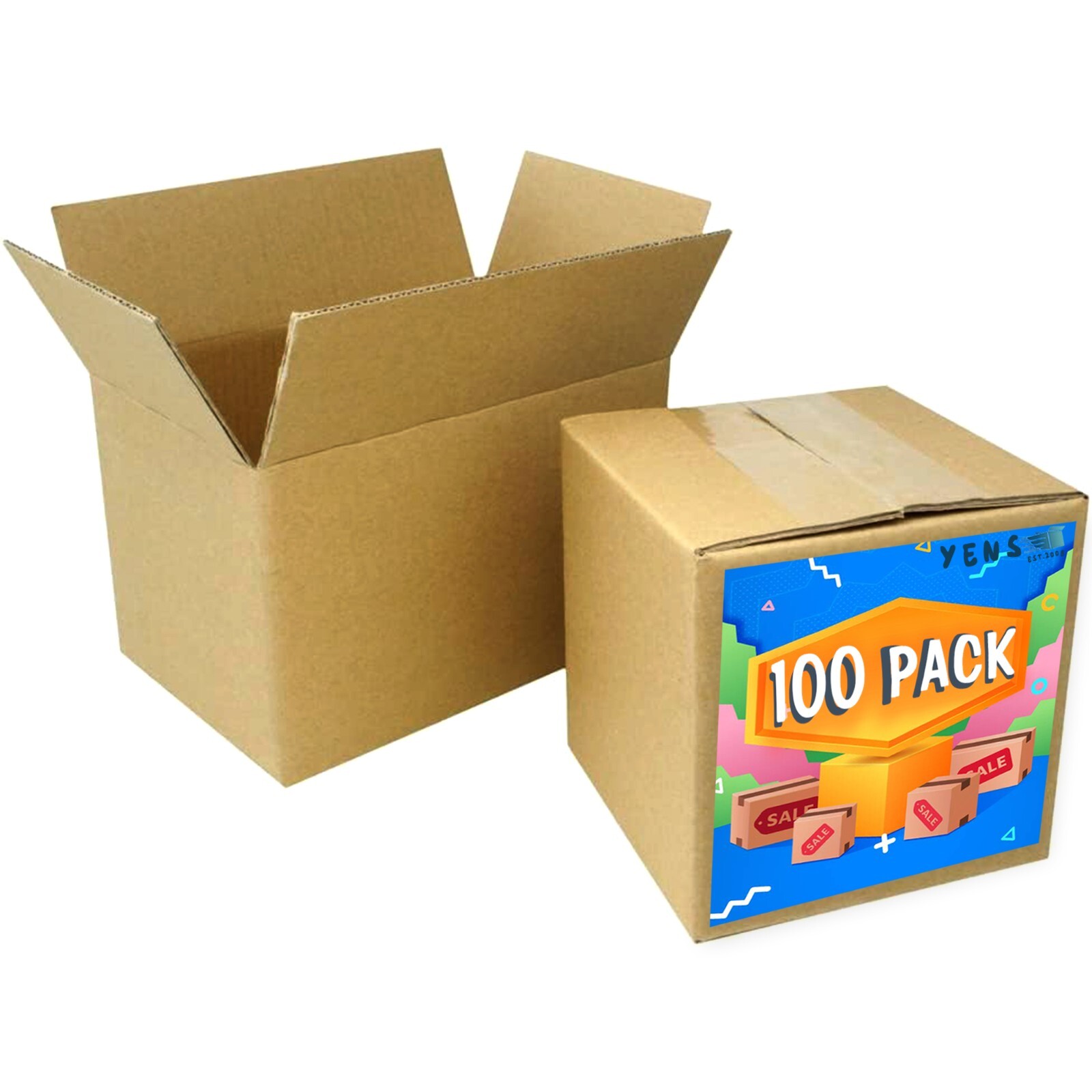 100pcs-7x5x3 Cardboard Paper Boxes Mailing Packing Shipping Box-Economic Grade