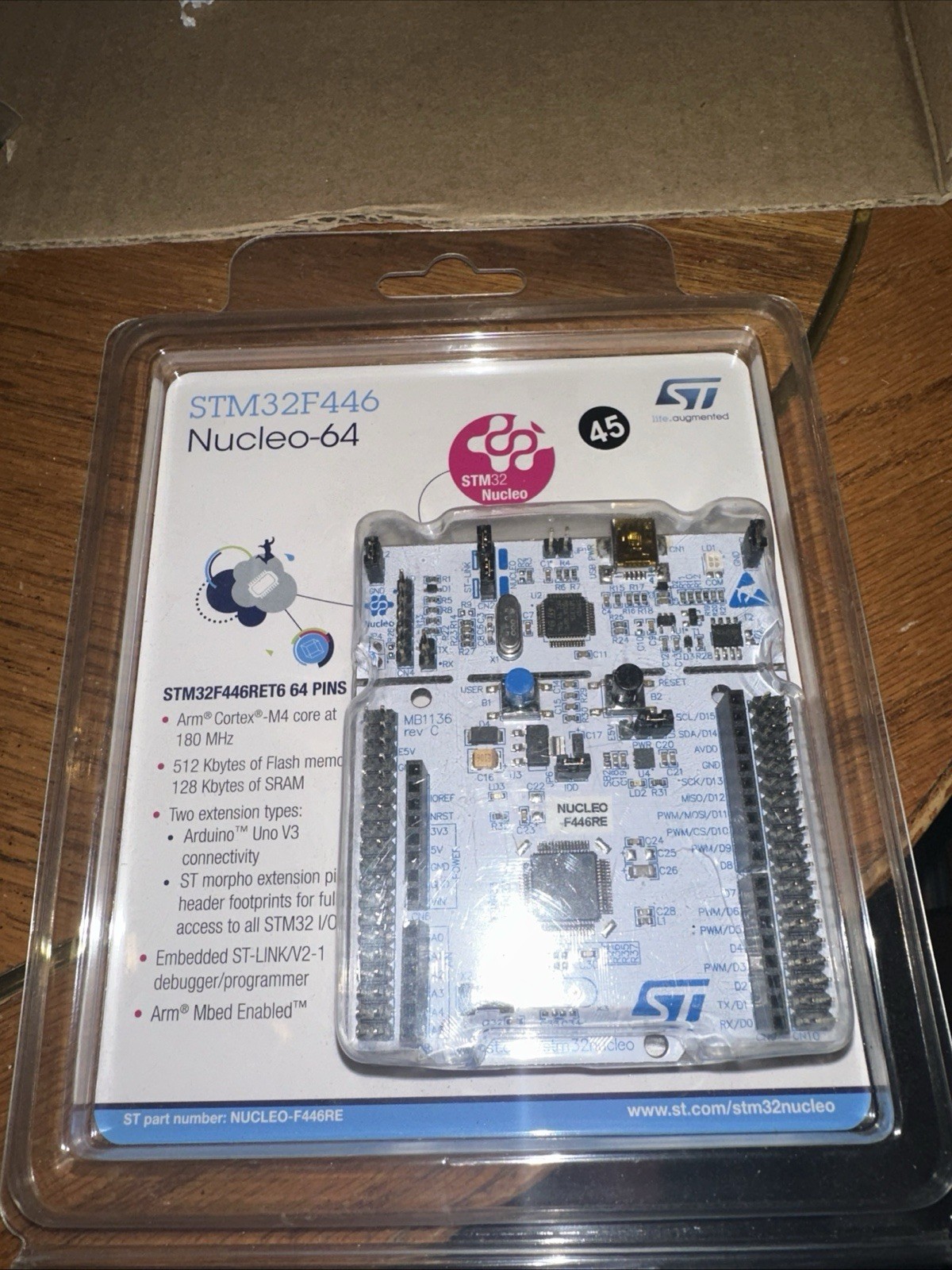 ST NUCLEO-F446RE STM32F446RET6 MCU STM32F4 NUCLEO Supports Arduino