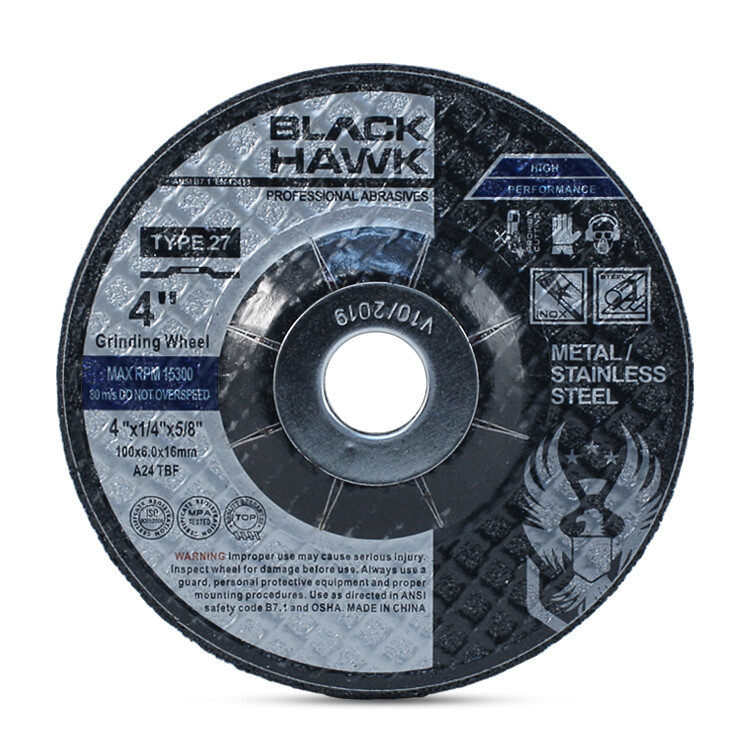 5 Pack – 4″ x 1/4″ x 5/8″ Metal Grinding Wheels T27 Discs for Angle Grinders