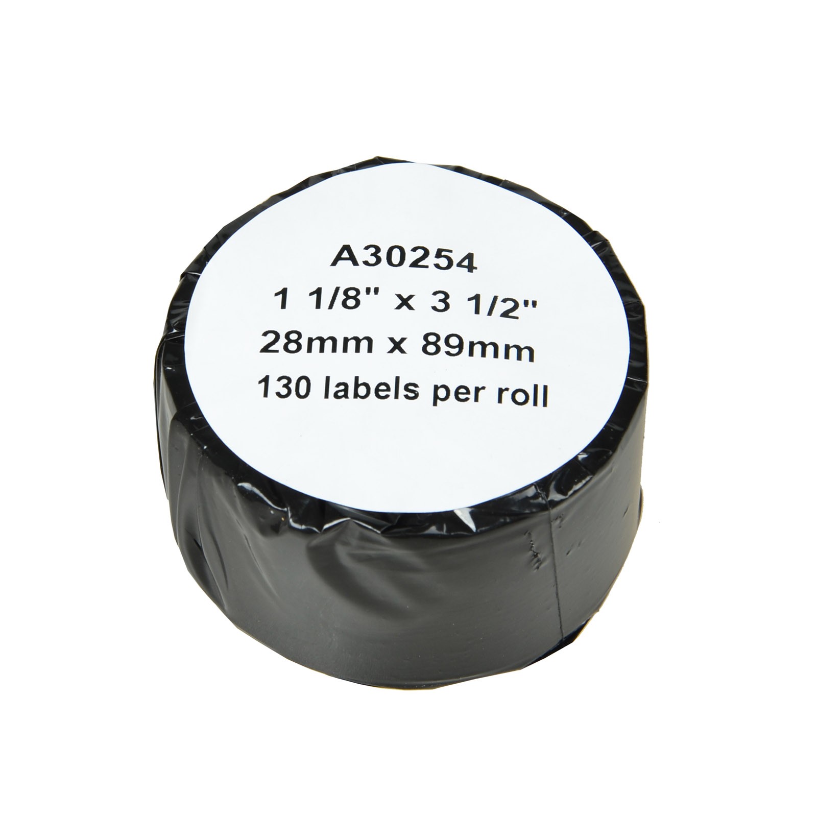 1 Roll 1-1/8”x3-1/2″for Dymo 30254 Clear Self-Adhesive LW Mailing Address Label