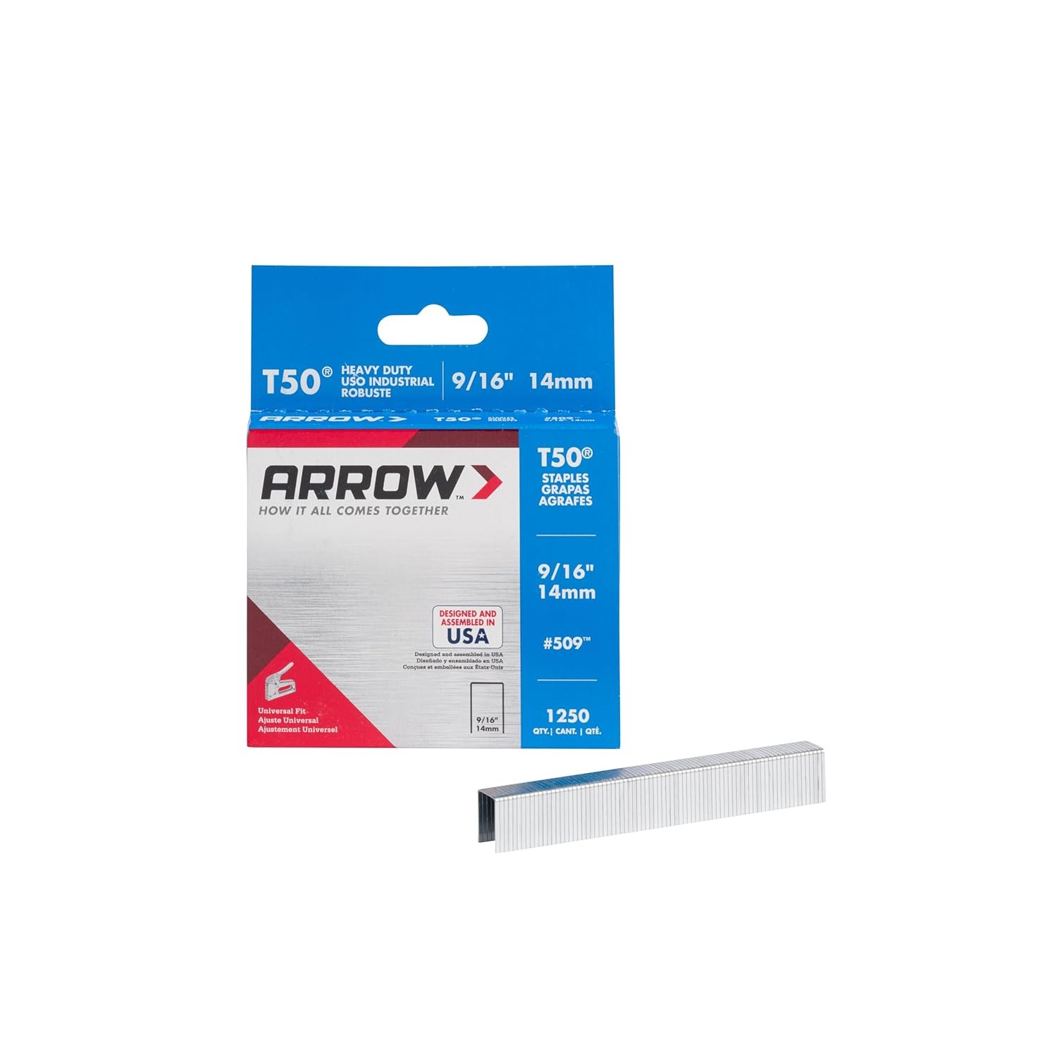 Arrow Brand T50 9/16″ Staples, 1250 Count Great For Upholstery