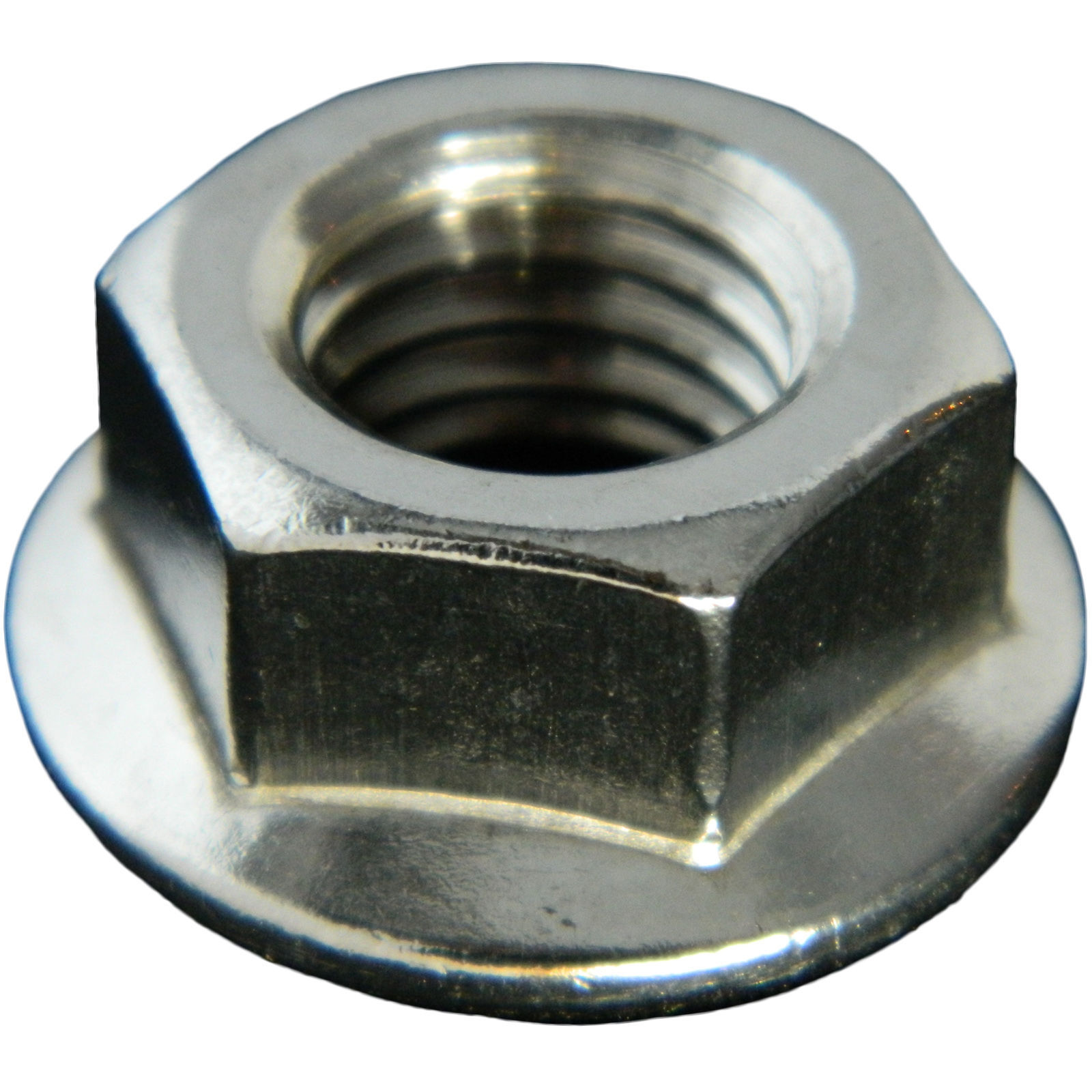 STAINLESS STEEL SERRATED FLANGE HEX LOCK NUTS 3/8-16 Qty 250
