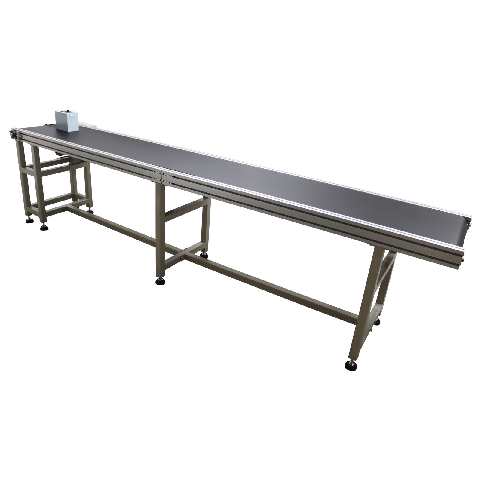 OPEN BOX! 110V Industrial PVC Conveyor Belt 118in*11.8in L*W Packing Shipping