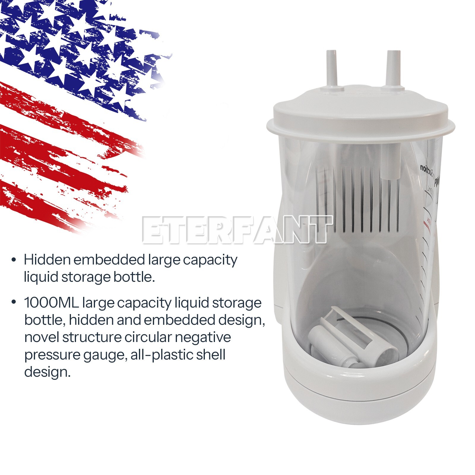 Portable Dental Suction Machine Oral Emergency Vacuum Phlegm Suction Unit US