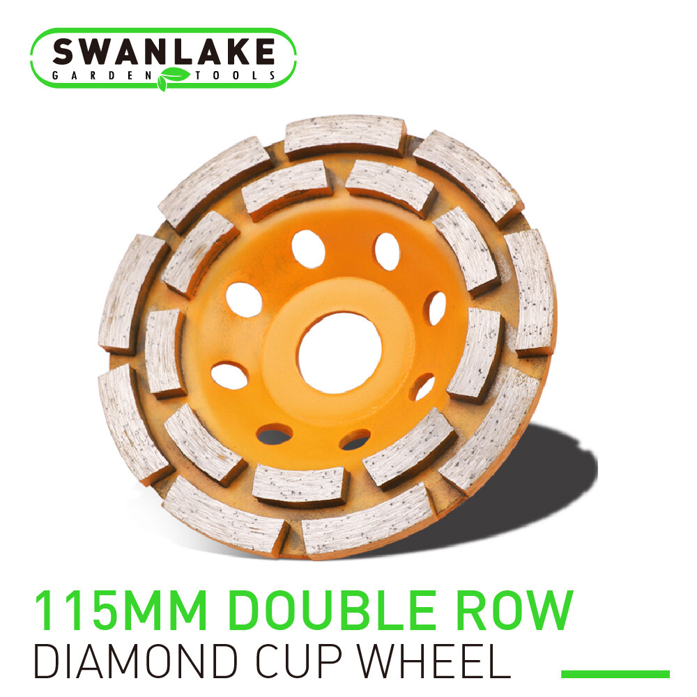 4.5″ Diamond Grinding Cup Wheel Double Row Concrete Angle Grinder 18 segments