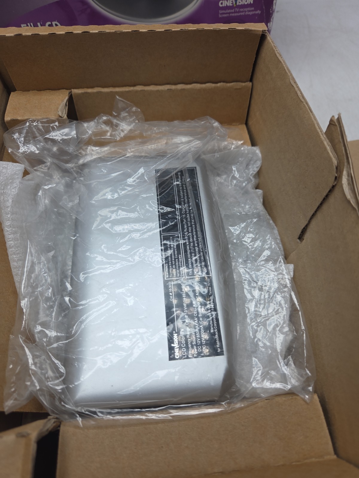 Radio Shack Pocketvision 5” LCD COLOR TV 16-3013 Mini Portable New Open Box