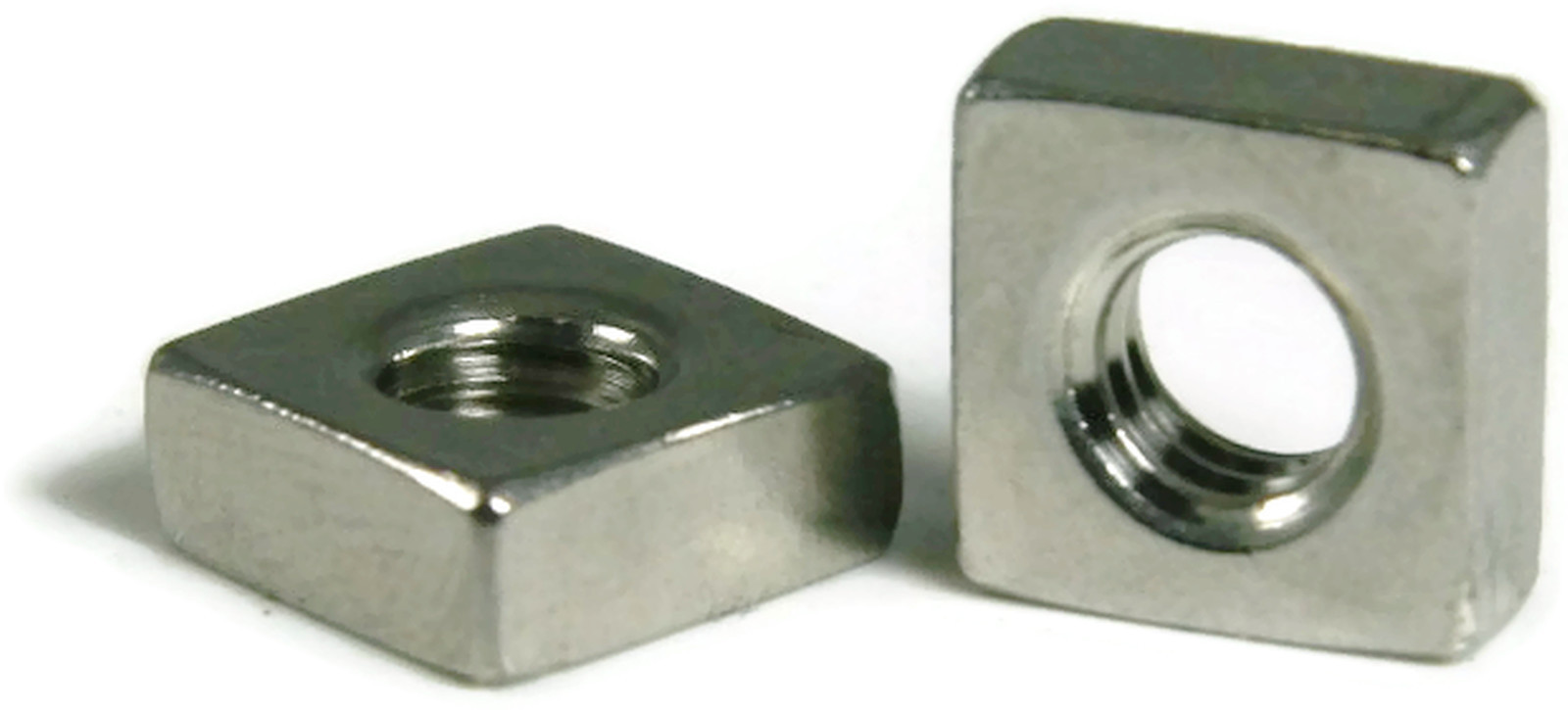 Stainless Steel Square Nuts UNC #6-32, Qty 100