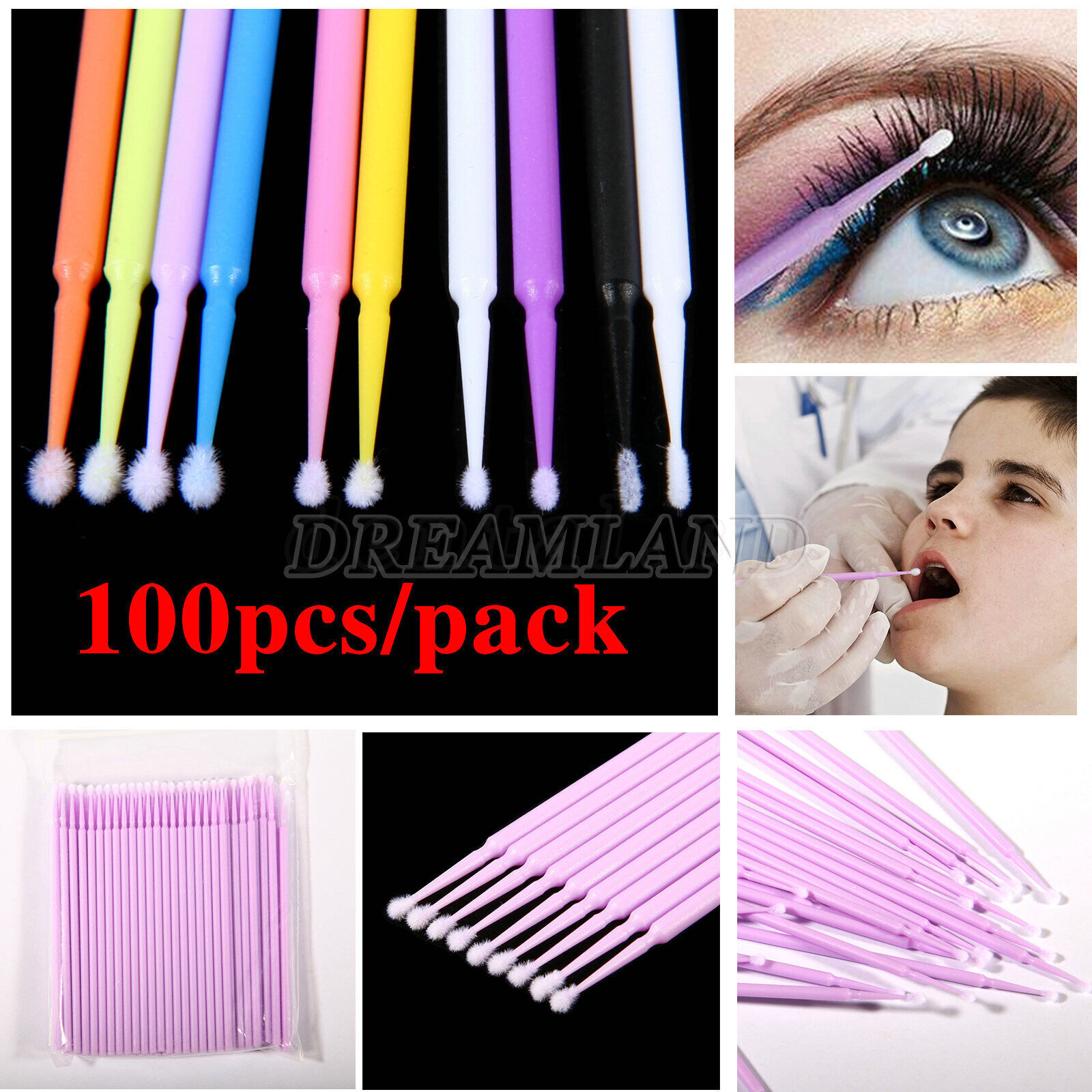 US Micro Brushes Applicators Microbrush Dental (Regular, Fine, Super Fine) Eye