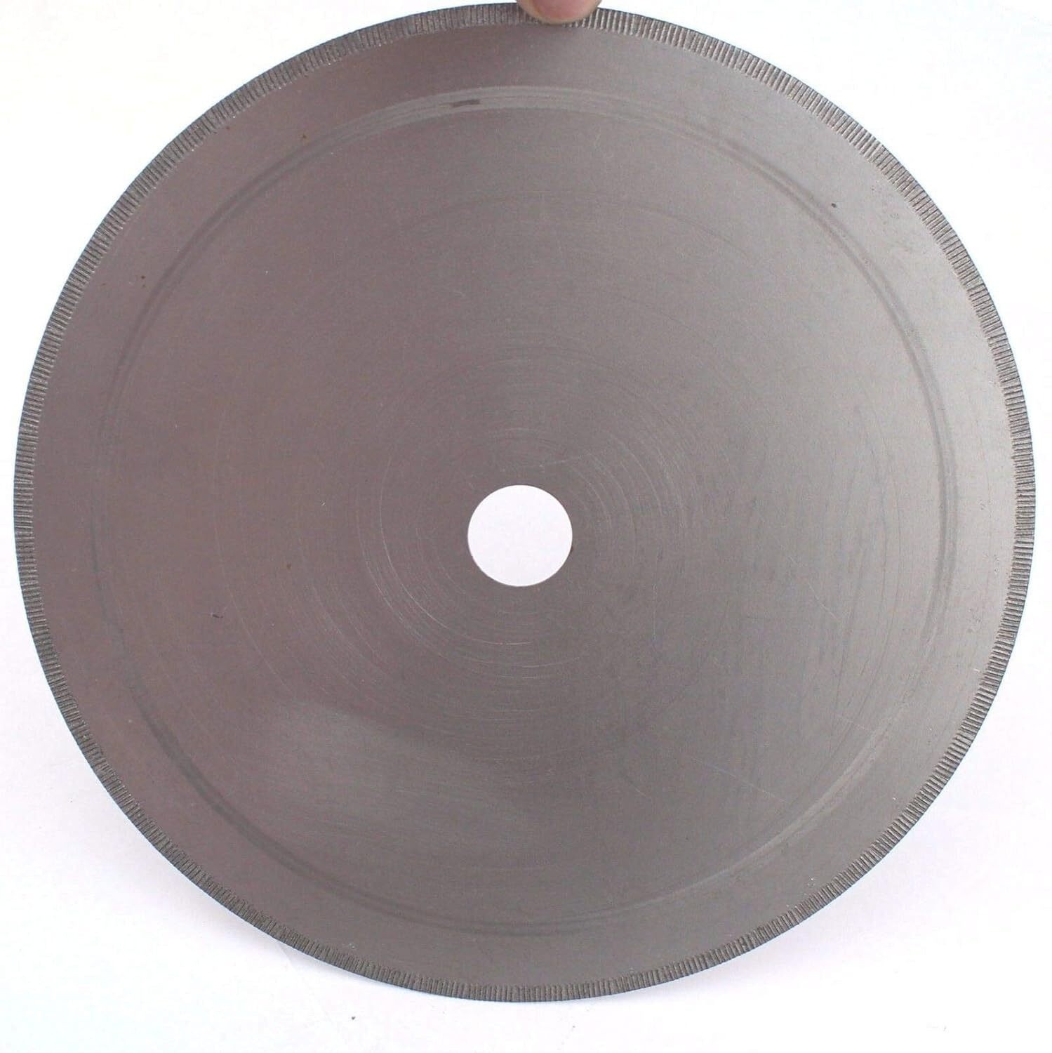 10″ Lapidary Saw Diamond Blade 16mm Arbor Hole Thin Notched Rim for Cutting Rock