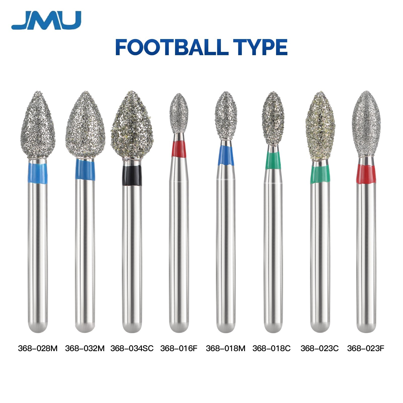 Dental Diamond Burs Football FG Medium Grit/Fine Grit/Coarse Grit/Super Coarse