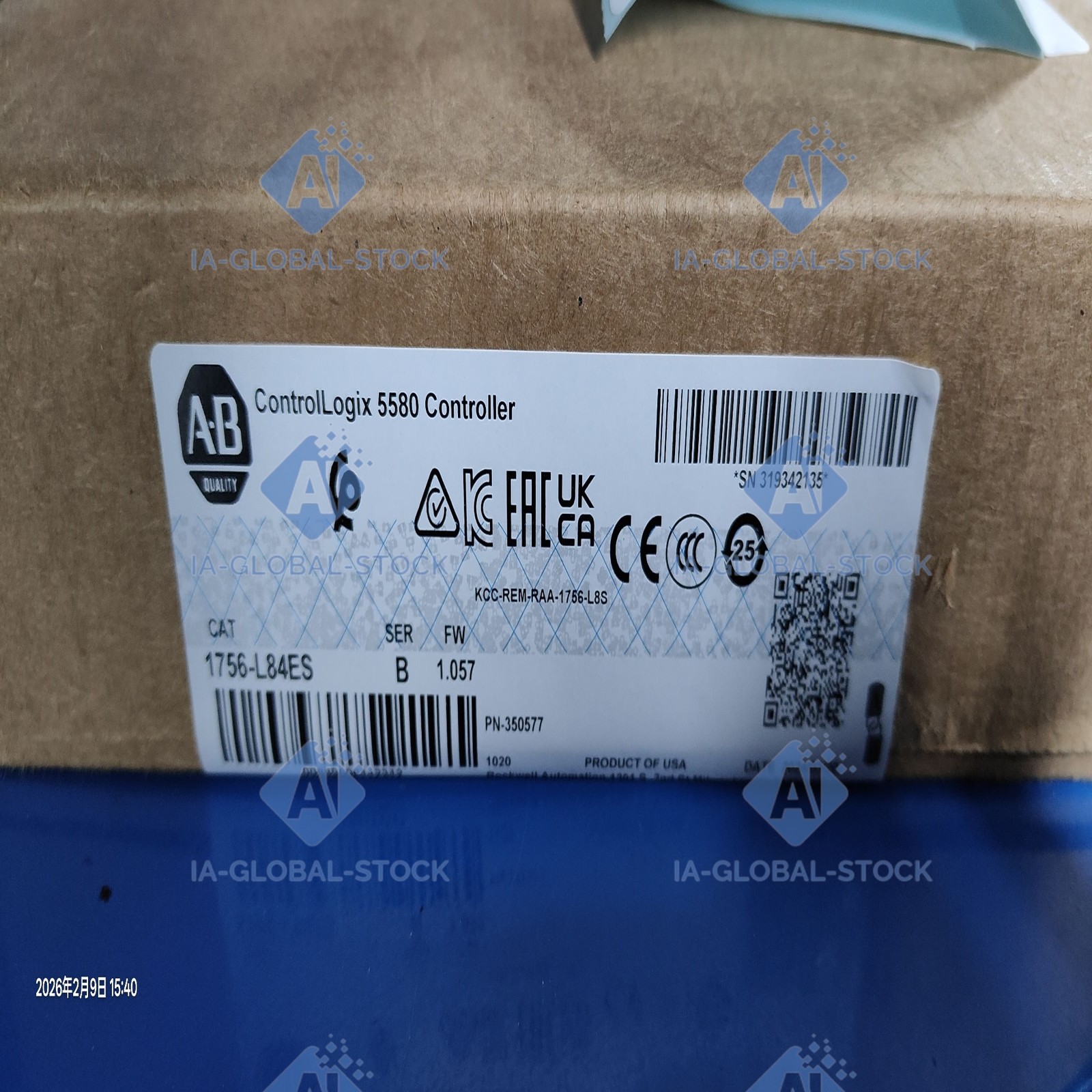 One Unit Brand New 1756-L84ES Allen-Bradley US Fee Shipping + 1 Year Warranty