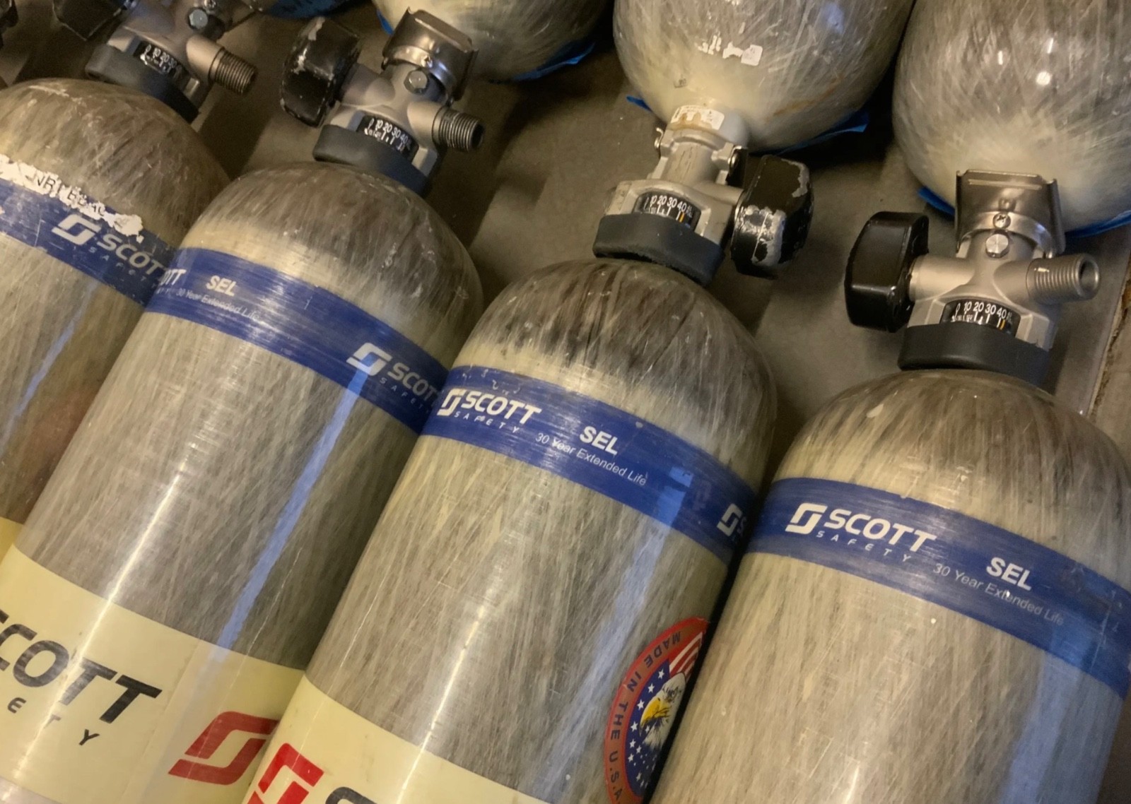 “30 Year SEL” Scott 4500PSI 45MIN Firefighter SCBA Bottle Tank Cylinder Mfr 2016