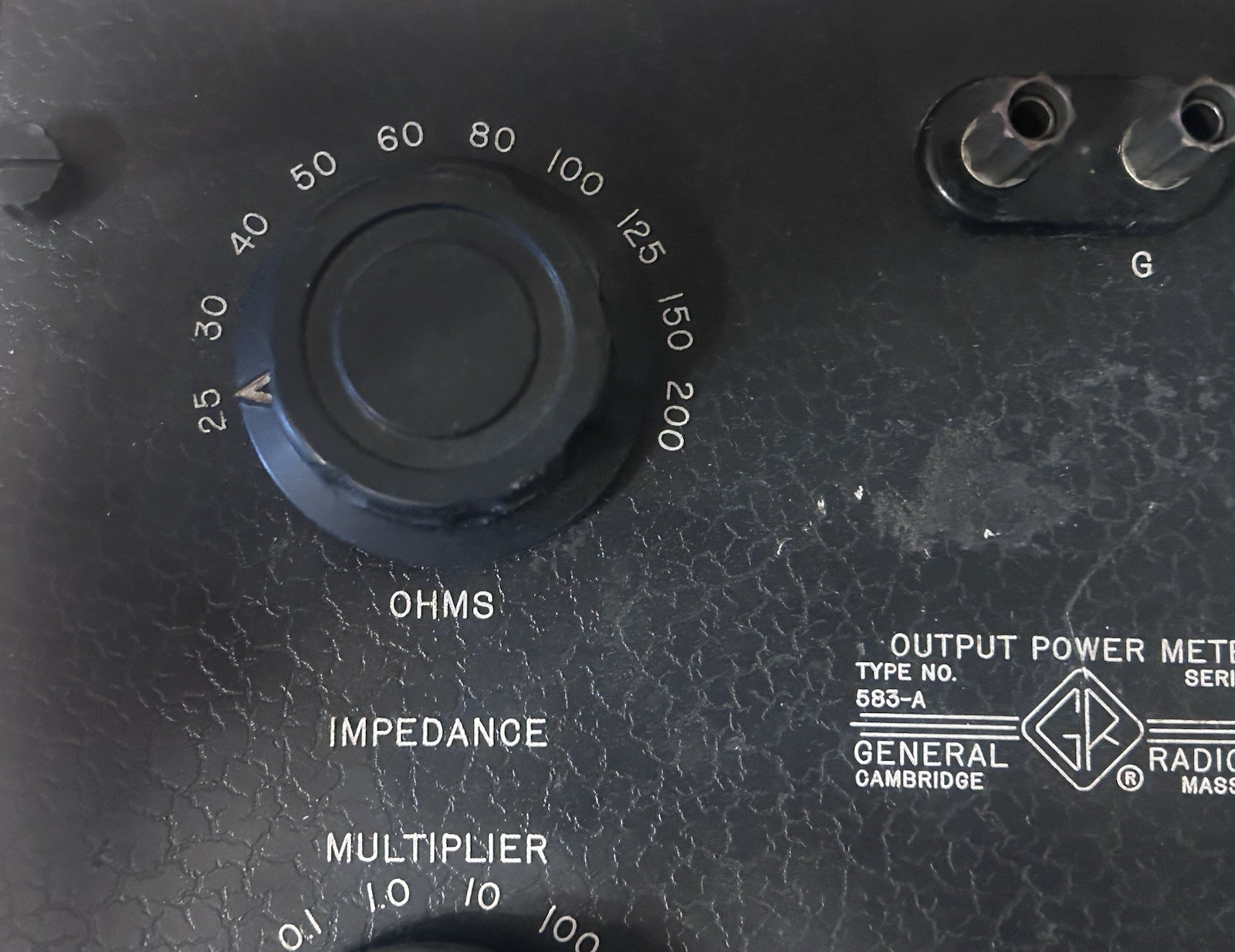 Vintage General Radio Type 583-A Output Power Meter – Cambridge, MA – Untested