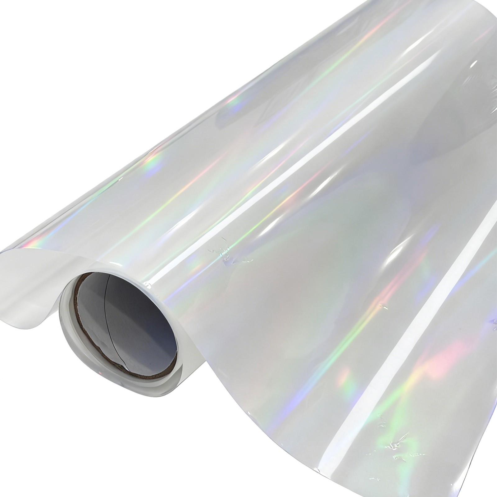 11.8in x 32.8ft/30cm x 10m DTF Rainbow Holographic Film Roll,Cold Peel
