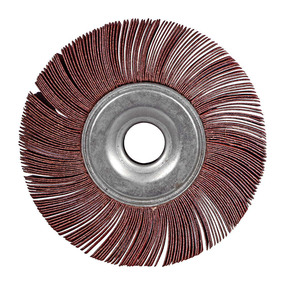 10 Pack – 6″ x 2″ x 1″ Inch 80 Grit Bench Pedestal Grinder Unmounted Flap Wheels