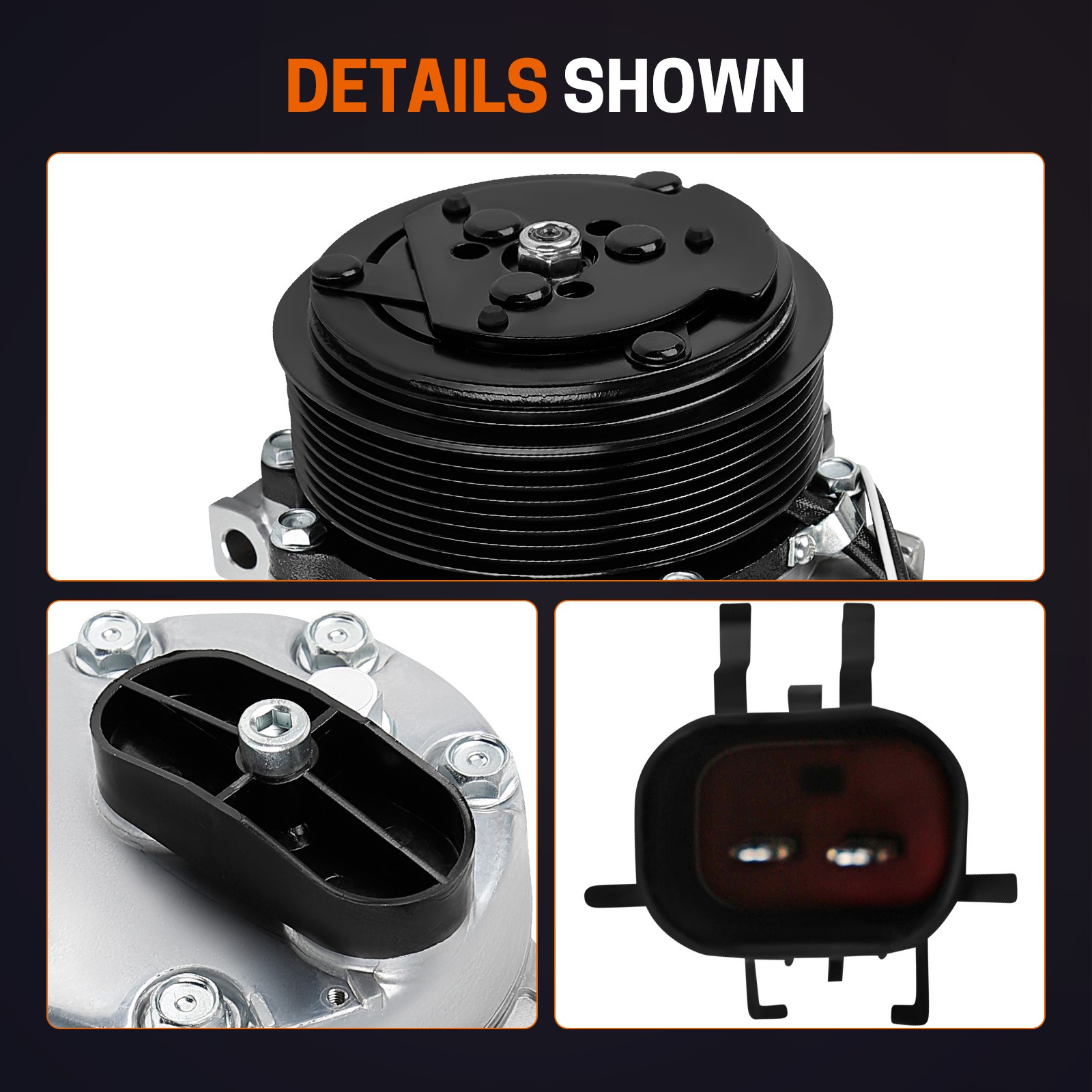 AC Compressor with Clutch for Dodge Ram 2500 Ram 3500 1994-2005 5.9L 55036561AB