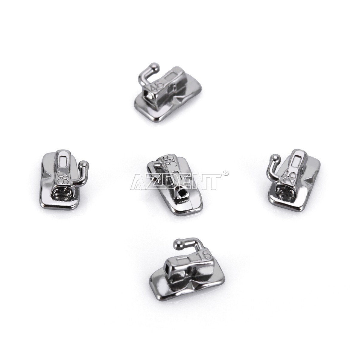 50Sets Tubos bucales de ortodoncia dental 1er molar Bondable MBT 022 monobloque