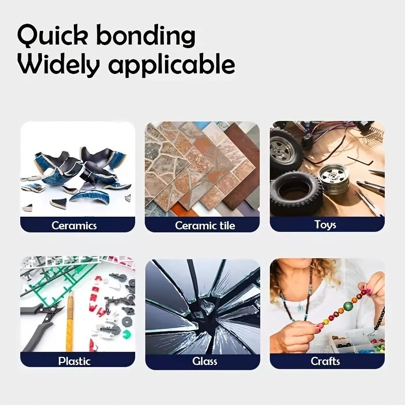 5Sec Super Glue Strong Bond for Shoes,Glass,Metal,Wood,Plastic,Ceramic Quick Dry