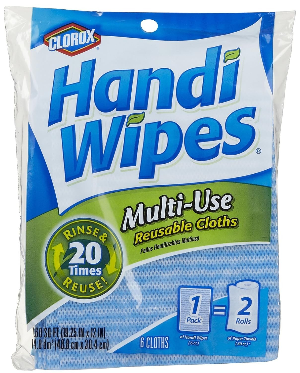 Clorox Handi Wipes Multi-Use Reuseable Cloths 6 ct
