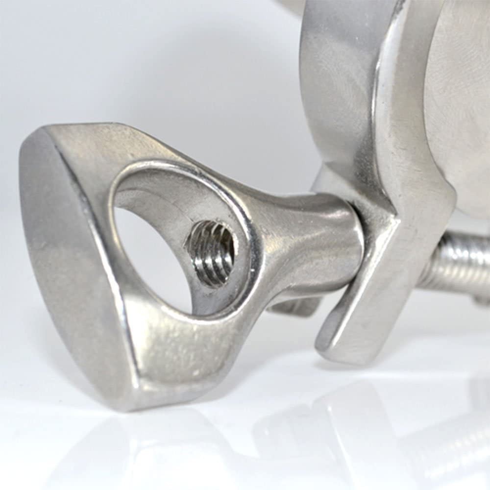OD 1.5″ – 4″ Sanitary Pipe Weld Ferrule + Tri Clamp + PTFE Gasket + End Cap 316