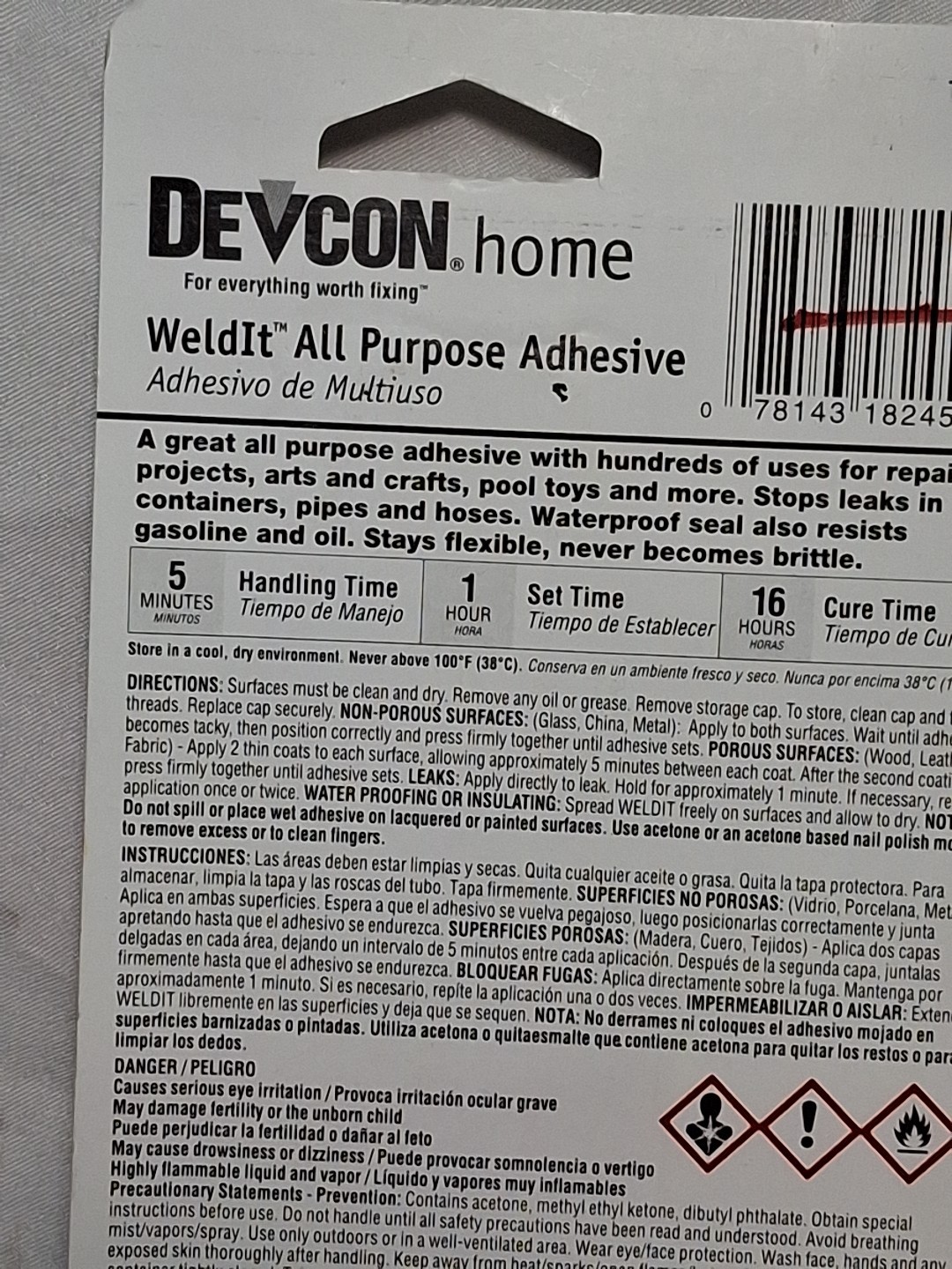 Devcon Weld-It Cement 1 oz – Heavy Duty Plastic Weld Adhesive Glue