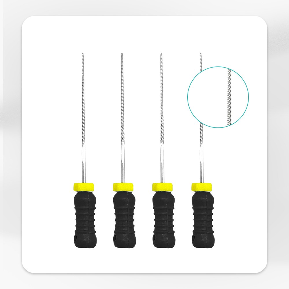 Dental Endo Root Canal File K-files Stainless Steel #6#8#10#15-40 Hand File 25mm