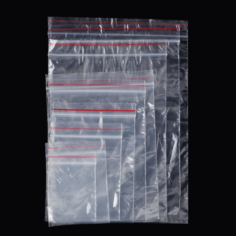 100pcs Clear Plastic Bag Grip Self Seal Resealable Mini Packing Bags