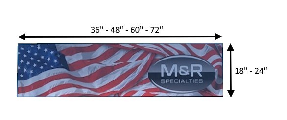 M&R Specialties – Add-on Fold-up and Down Concession Door Marquee or Sign