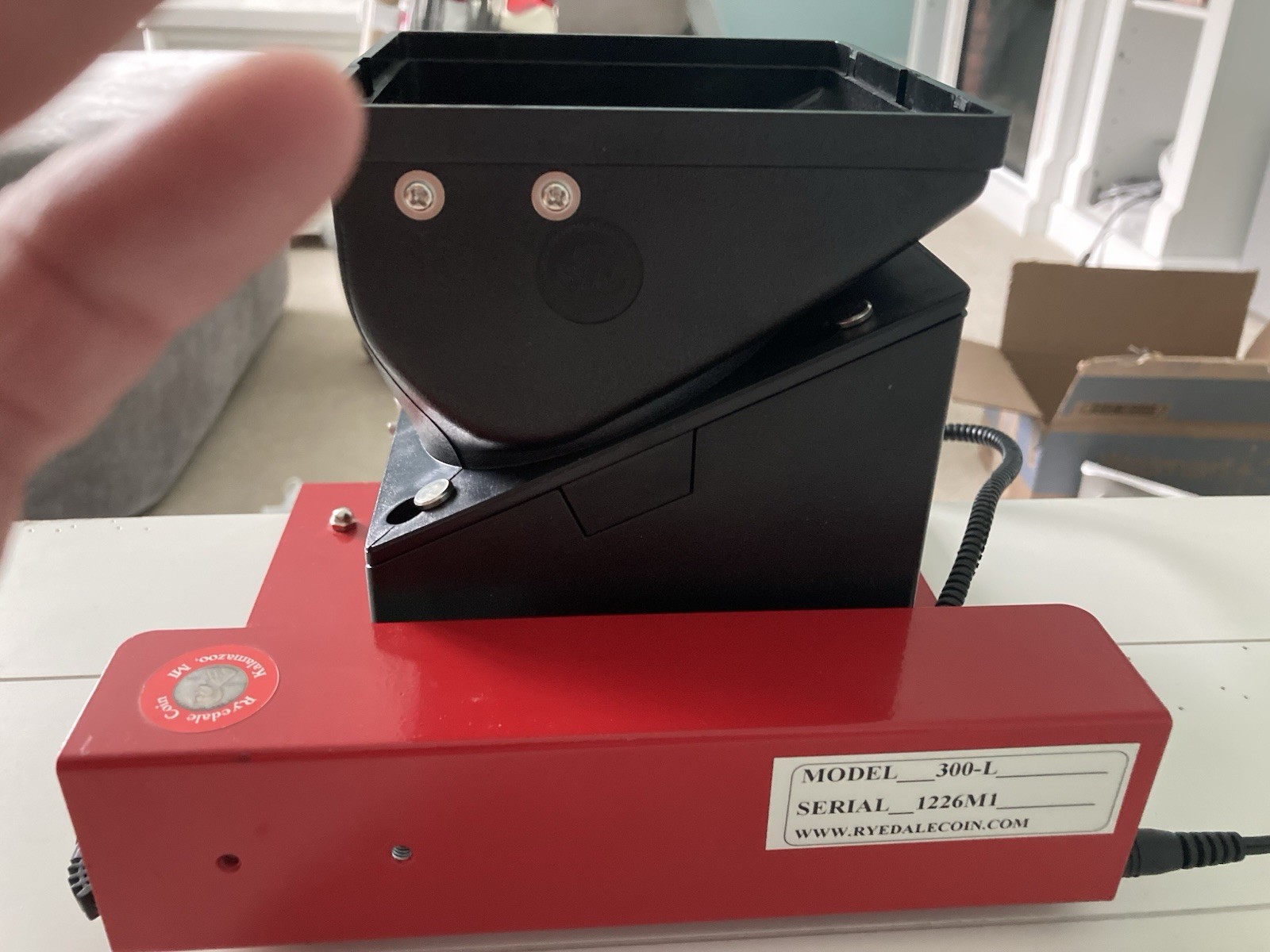 Ryedale Copper Zinc Penny Sorter Coin Cube Hopper Machine NICE