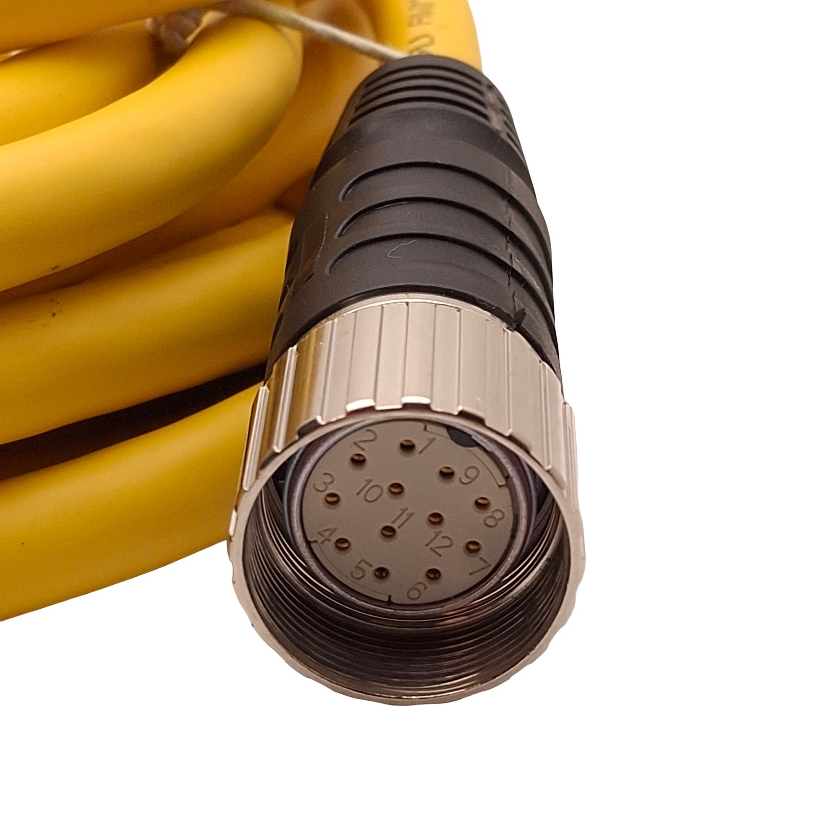 Turck CSSM CKM 12-12-6/S101 Cordset, 12-Pin M23 Male to Female, 300VAC 6A, 6m