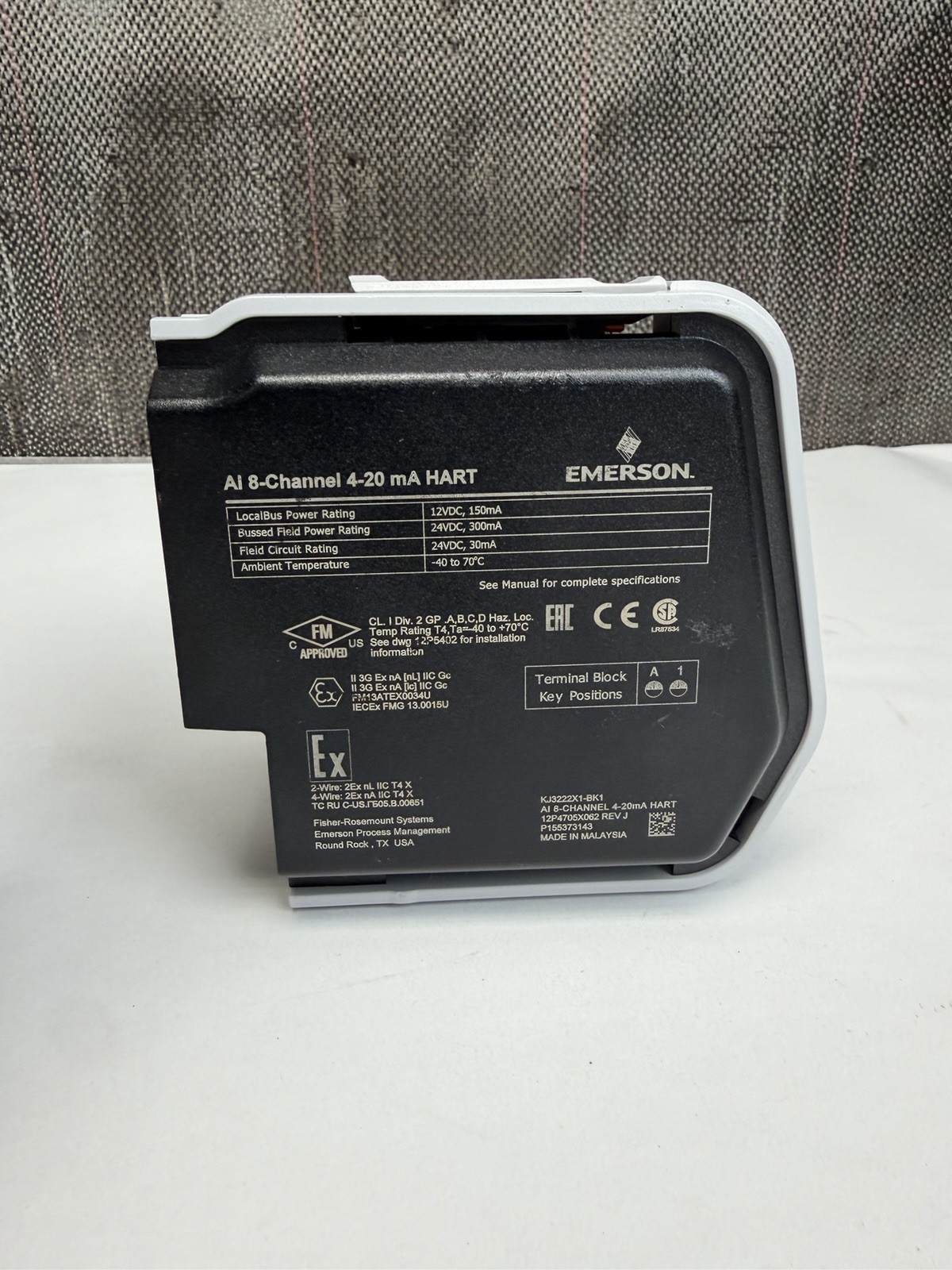 EMERSON KJ3222X1-BK1 AI 8-Channel 4-20MA HART *Guaranteed* Ships Fast