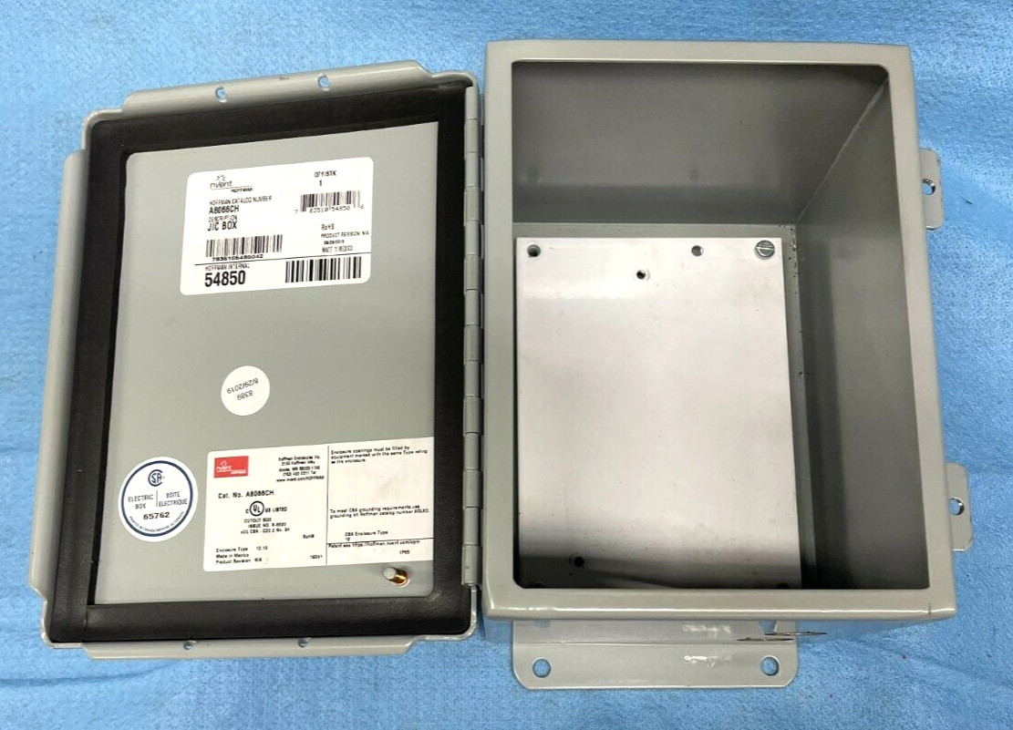 HOFFMAN JIC BOX A8066CH TYPE 12 OAD 9-1/2″ X 7-1/8″ X 6-5/8″