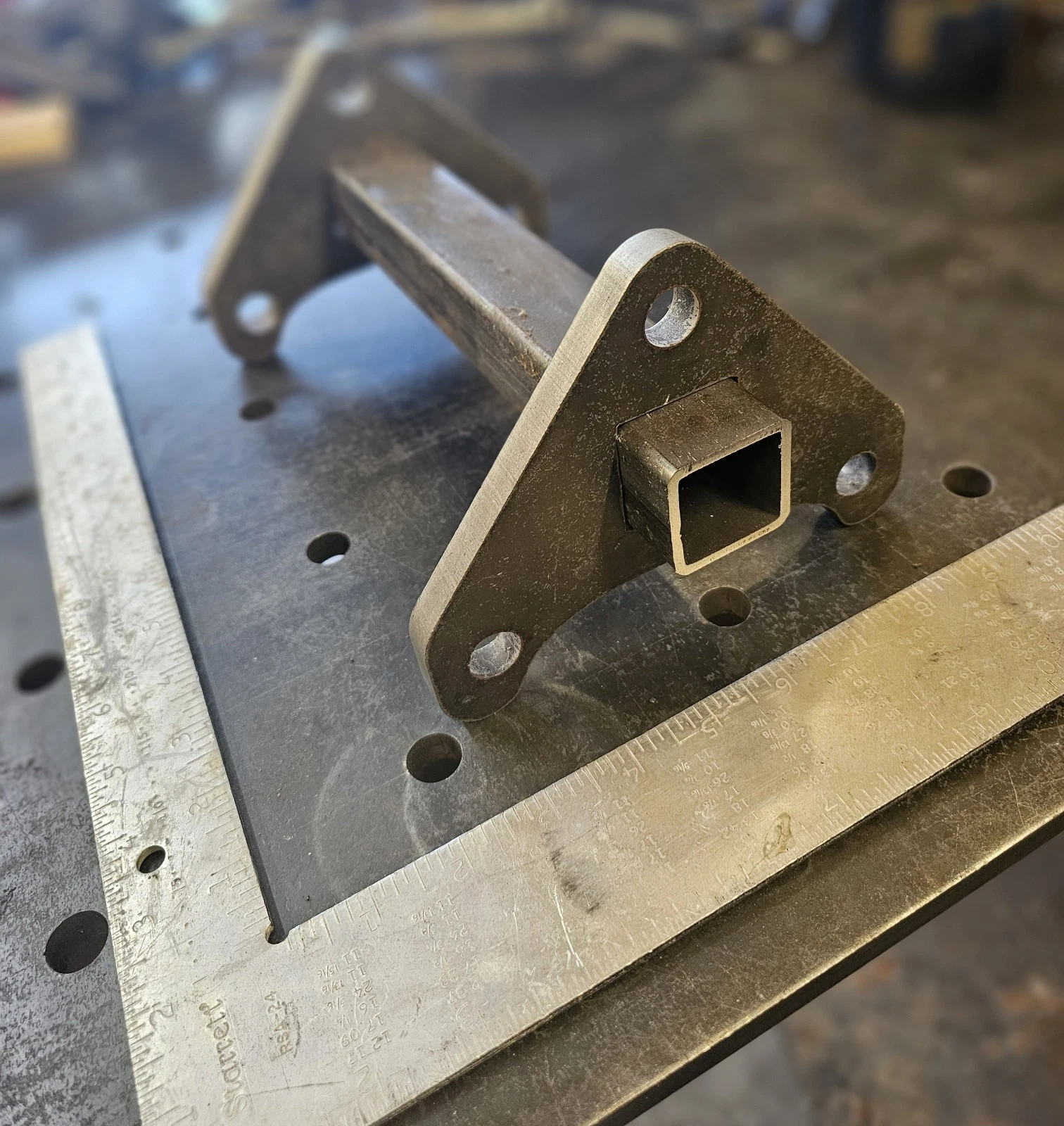 Pair Flange bracket For Chinese Mini Excavator Drive Motor Reinforcement Bracket