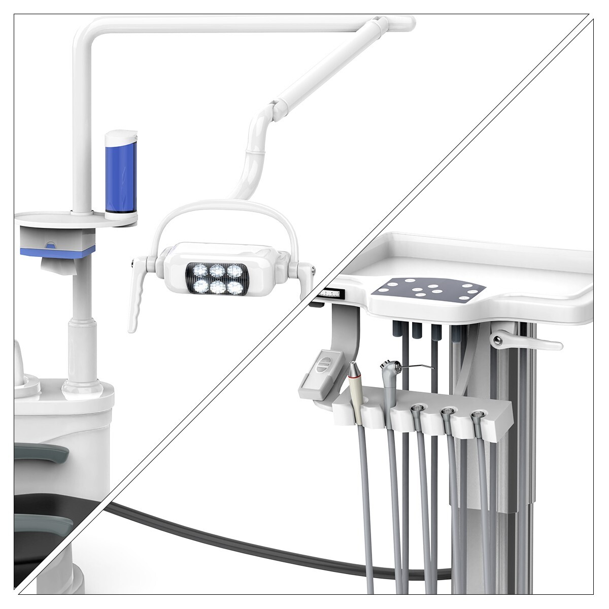 Dental Unit Chair Computer Control+Stool /Autoclave Steam Sterilizer Class B 22L