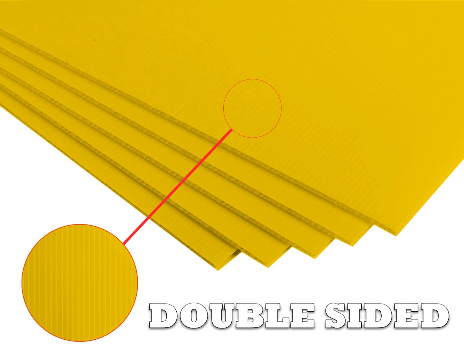 4mm Corrugated Plastic Sheets 18×24 24×36 24×48 36×36 Many Colors Coroplast Sign
