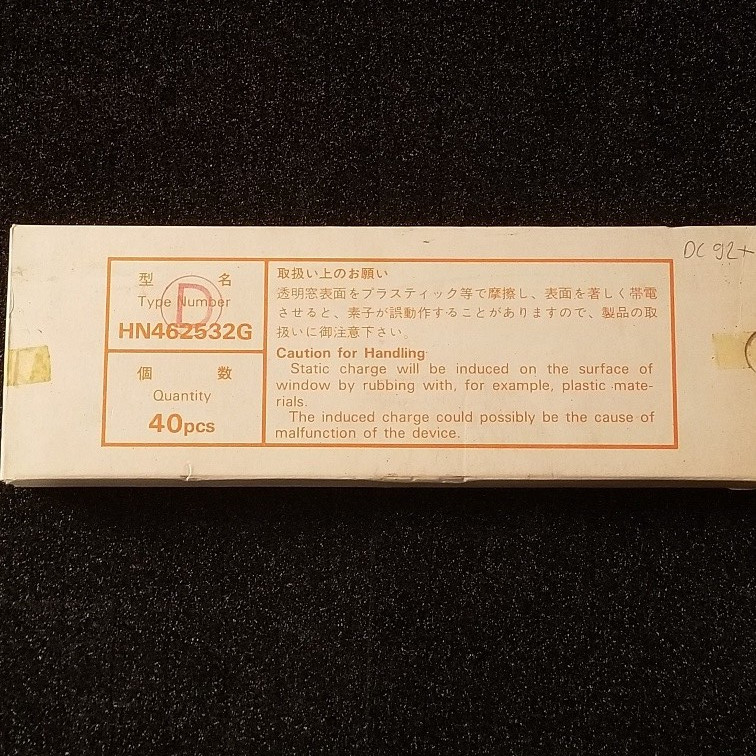 10pcs HITACHI HN462532G 462532 2532 4 X 8 32Kbit UV EPROM CDIP24, never used