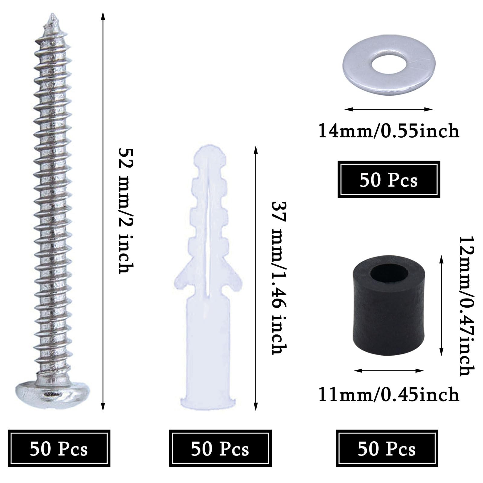 120 Pieces Pegboard Mounting Kit Wall Peg Boards Installation Accessories Peg…