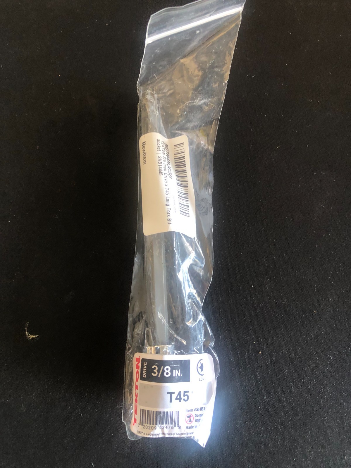 TEKTON 3/8 Inch Drive x T45 6 inch Long Torx Bit Socket | SHB14445