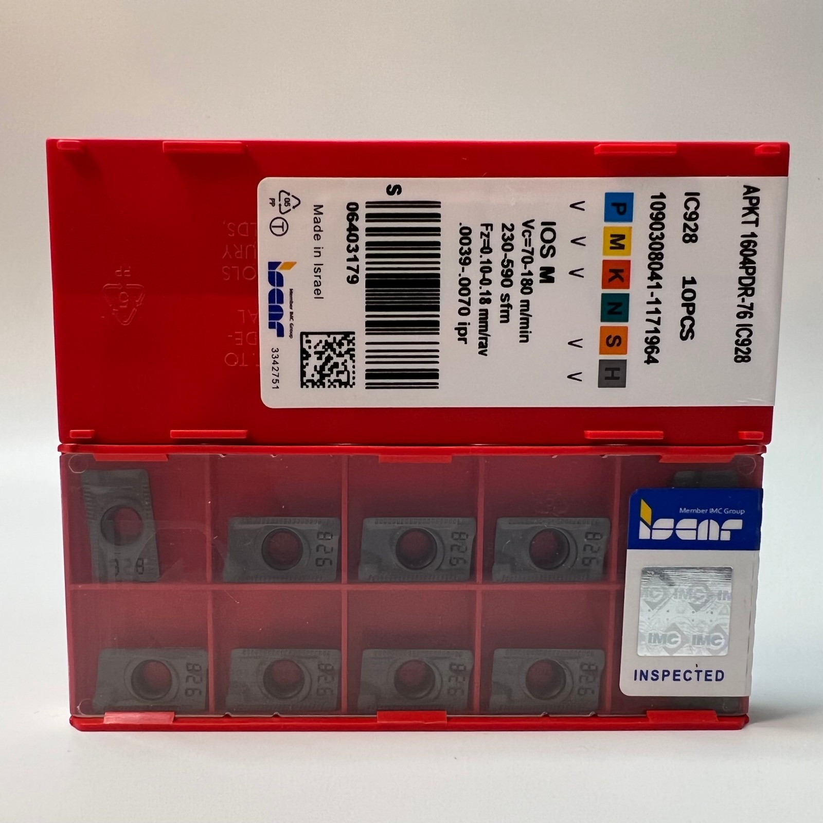 10Pcs/BOX ISCAR APKT1604PDR-76 IC928