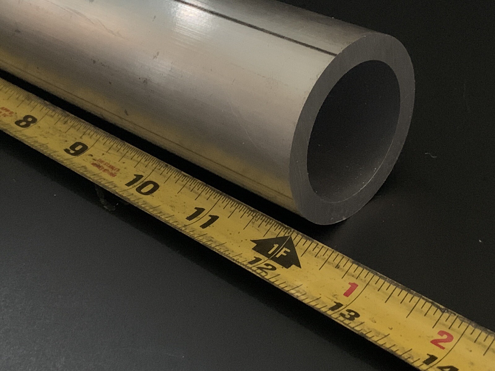 1-1/2” OD X .250 Wall X 12″ Long Aluminum Tube Round 1/4” Wall