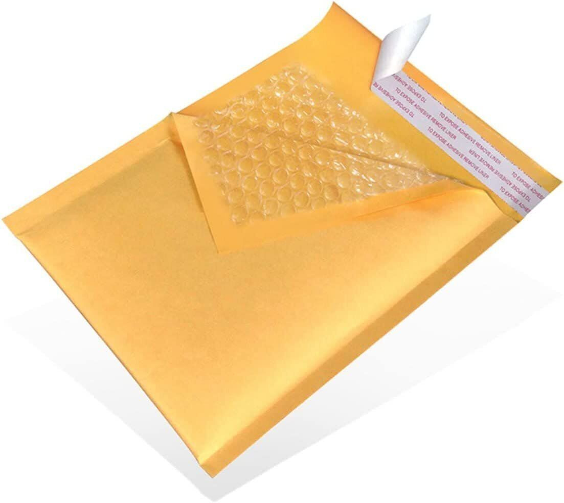 Mailers 50 #3 8.5X14.5 Kraft Paper Bubble Padded Envelopes Mailers Case 8.5″X14.